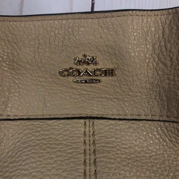 AUTHENTIC COACH LEXI SHOULDER BAG IN NUDE PEBBLED - Picture 8 of 15